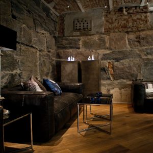 Industrial Steel Side Table